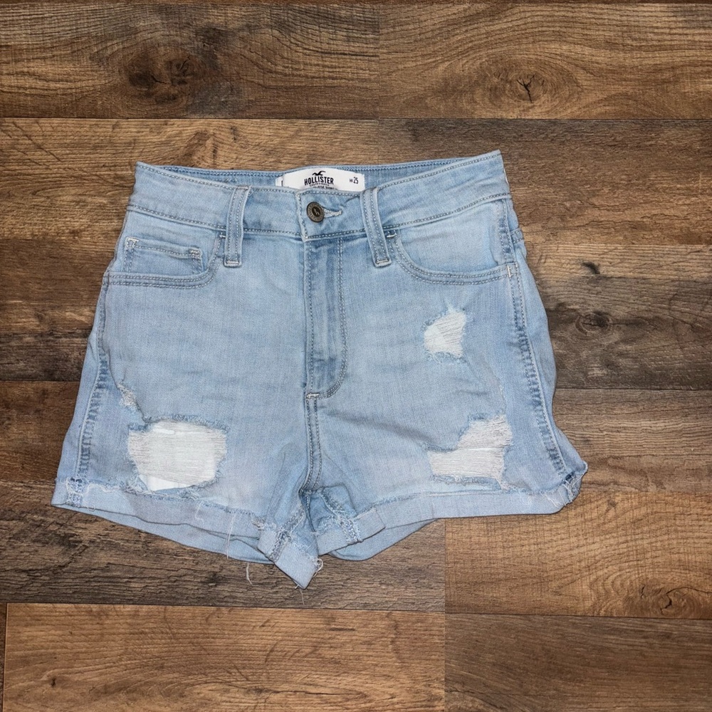Hollister Light Blue Jean Shorts